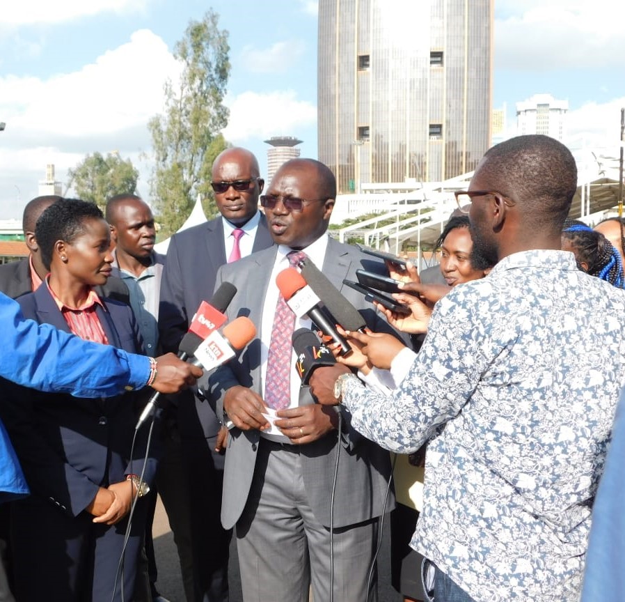 CS Chelughui, PS MSME and various stakeholders at inspecting greenpark terminus in prepartion for Hustler Fund 1st Anniversary