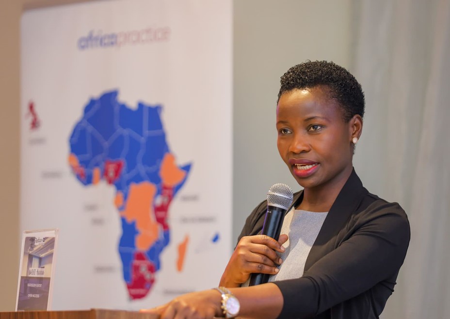 PS. Hon Susan Mang'eni delivering speech at UNOPs Forum