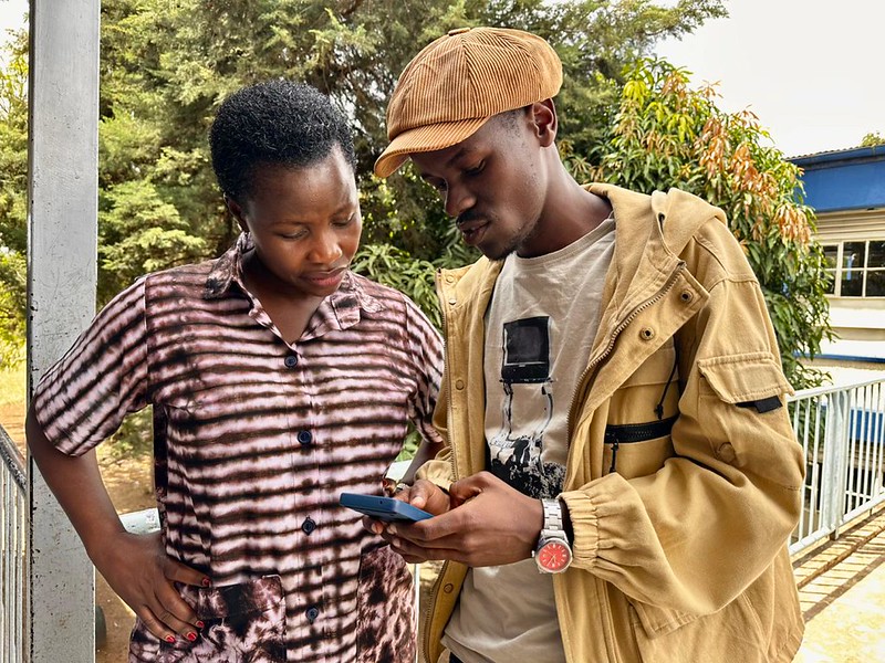 PS MSMEs Development interacts with a youth beneficiary at Makadara Constituency