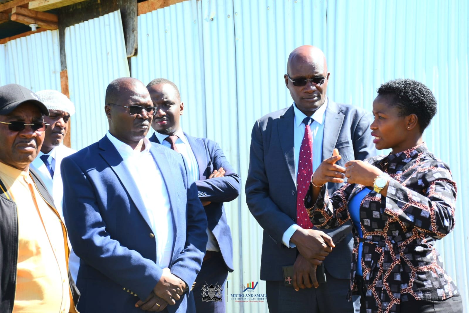 Co-operatives and MSMEs CS Hon. Simon Chelugui in presence of Hon. Susan Mang'eni during unveiling of the cold storage facility