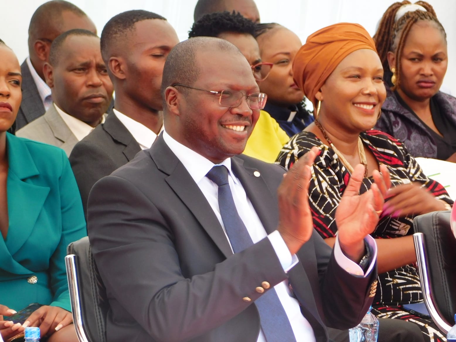 CS Chelugui at the Kigumo weavers basket