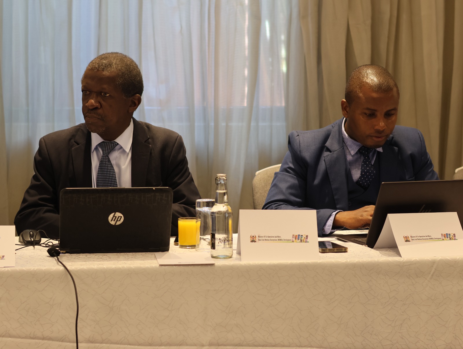 Delegation present at the strategic partnership meeting