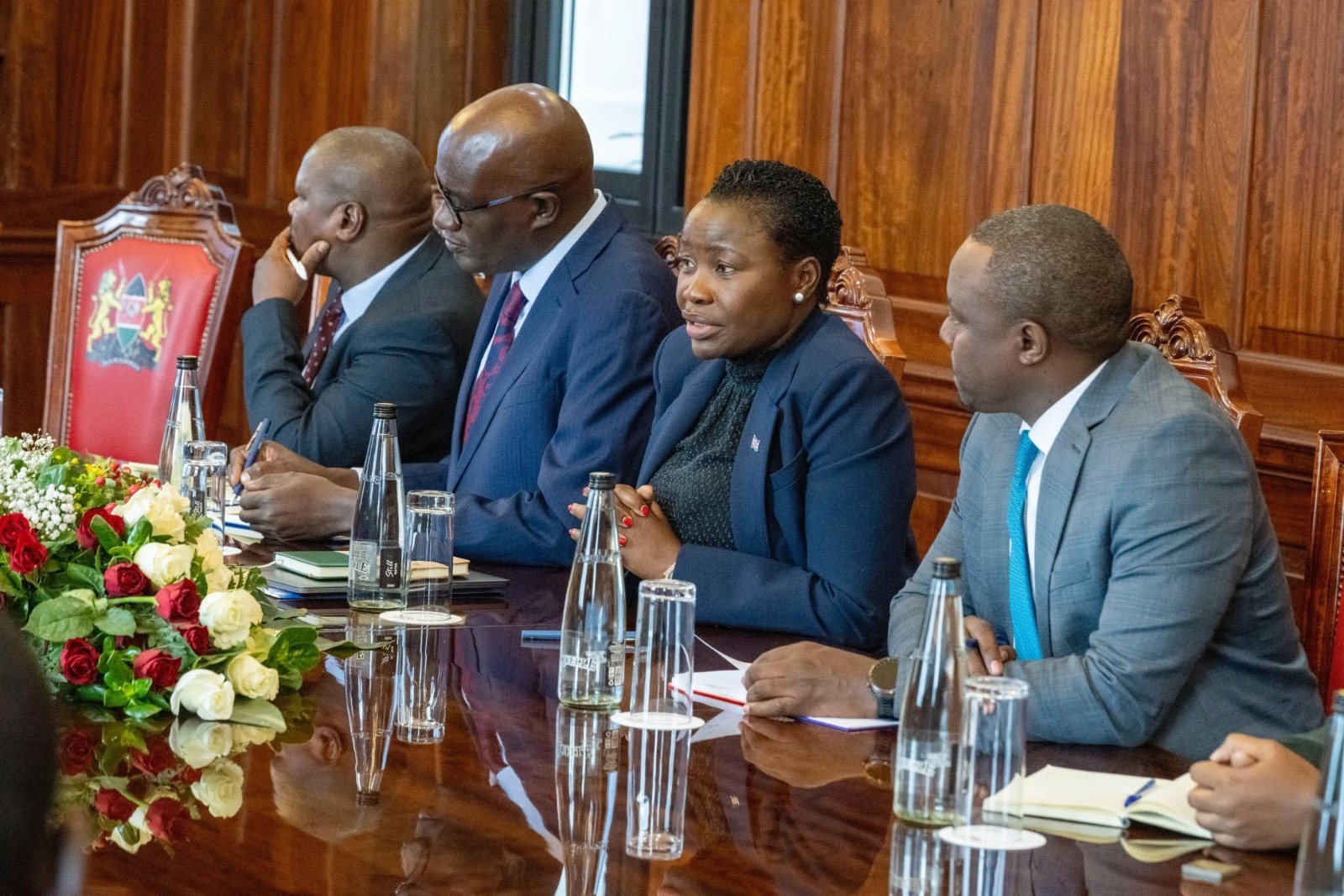 Delegation present during NYOTA Project brief to the president