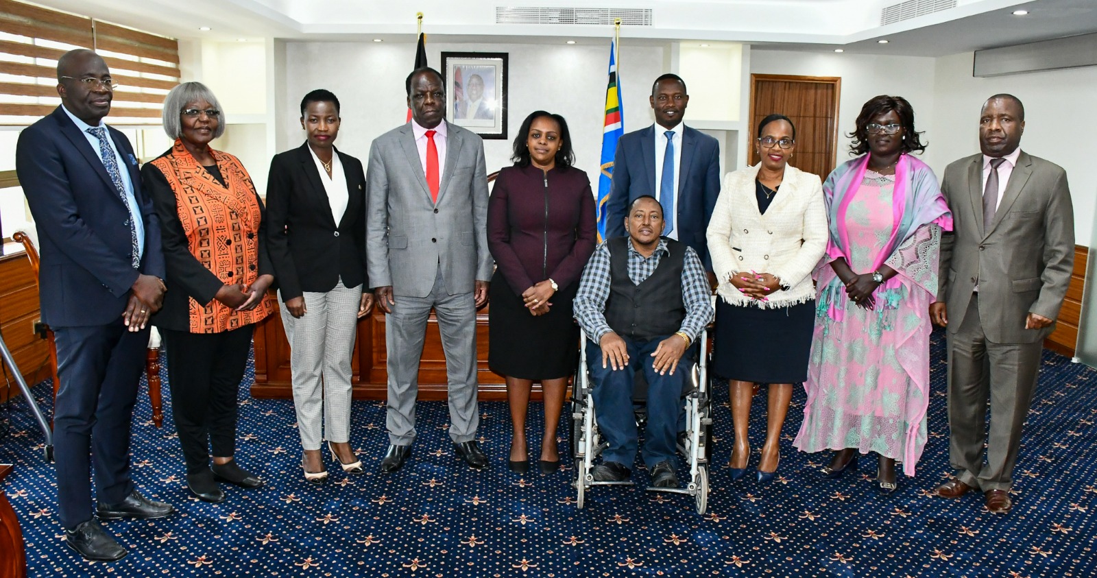 Delegation present during breif to CS. on Uwezo Fund Loan Products