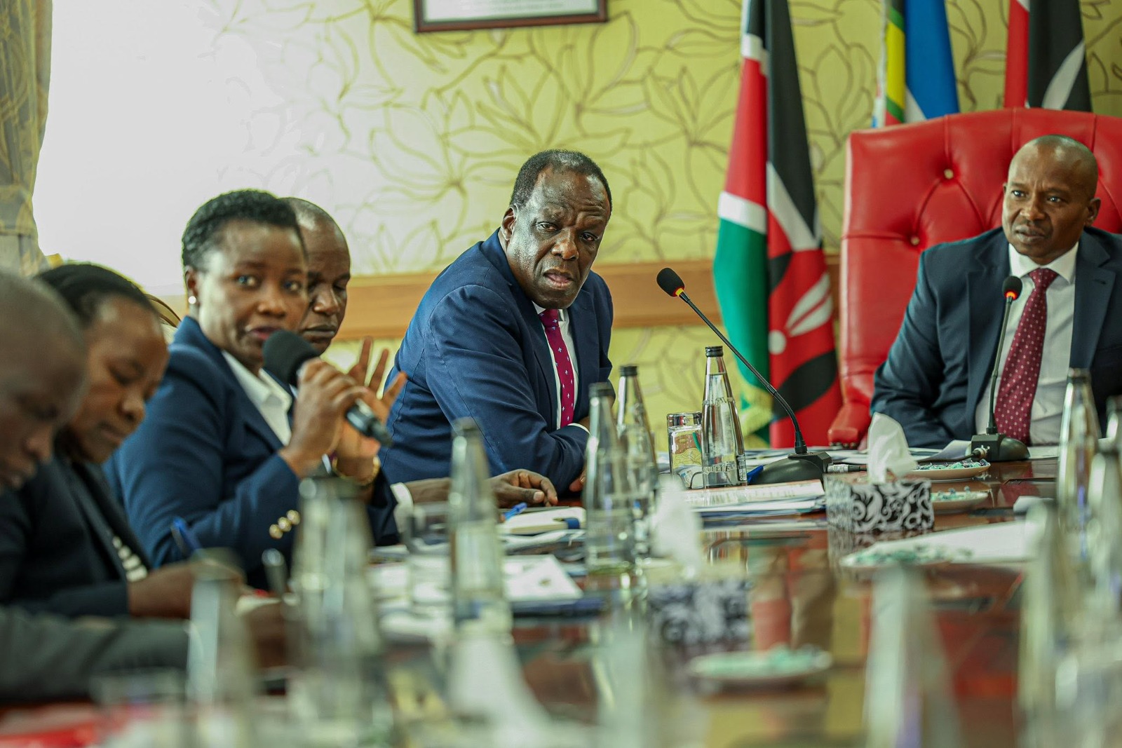 Deputy President alongside CS Hon. Wycliffe Oparanya , Principal Secretary Hon. Susan Mangéni amongst other dignitaries
