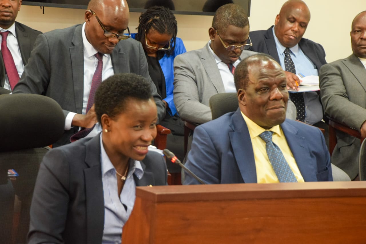 Hon Wycliffe Oparanya alongside MSME PS.Susan Mang'eni