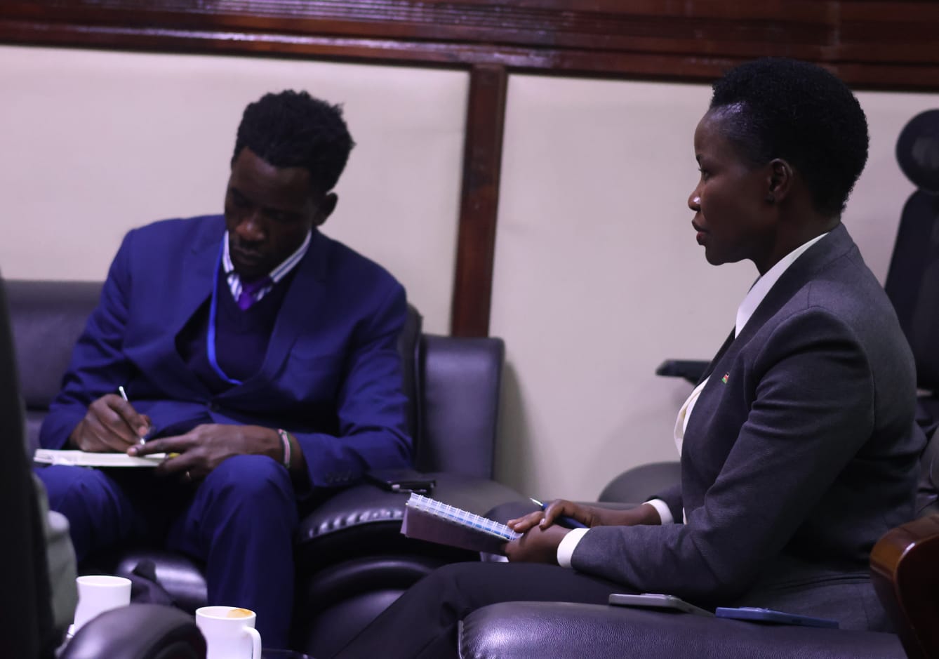 Hon. Susan Mang'eni, CBS alongside team from United Nations Development Programme