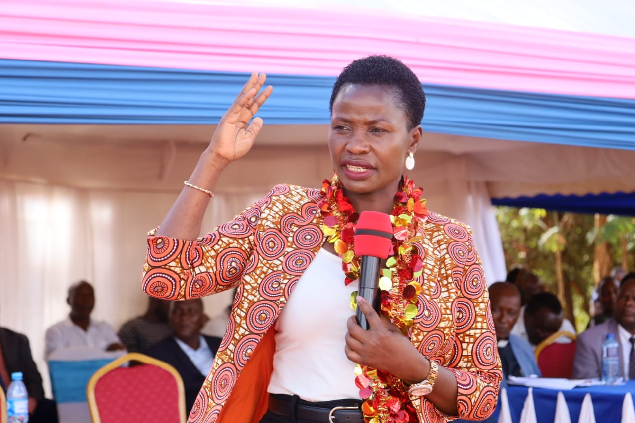 PS MSMEs Development among dignitaries present at the donation to Mukuyuni Primary School