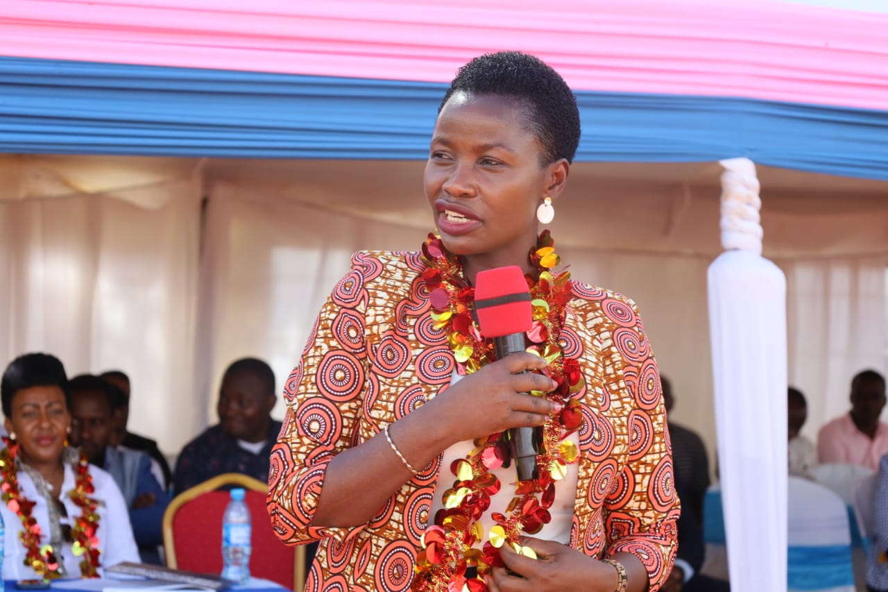 Hon. Mang'eni, CBS delivers speech at the function 