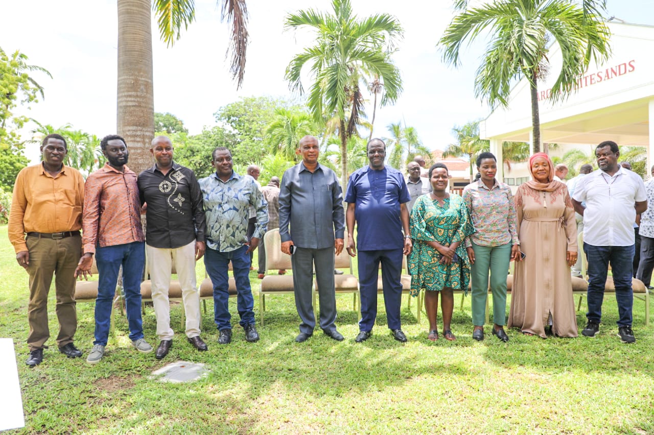 Ministry of Co-operatives and MSMEs Development leadership alongside members of the Senate Standing Committee on Trade, Industrialization, and Tourism