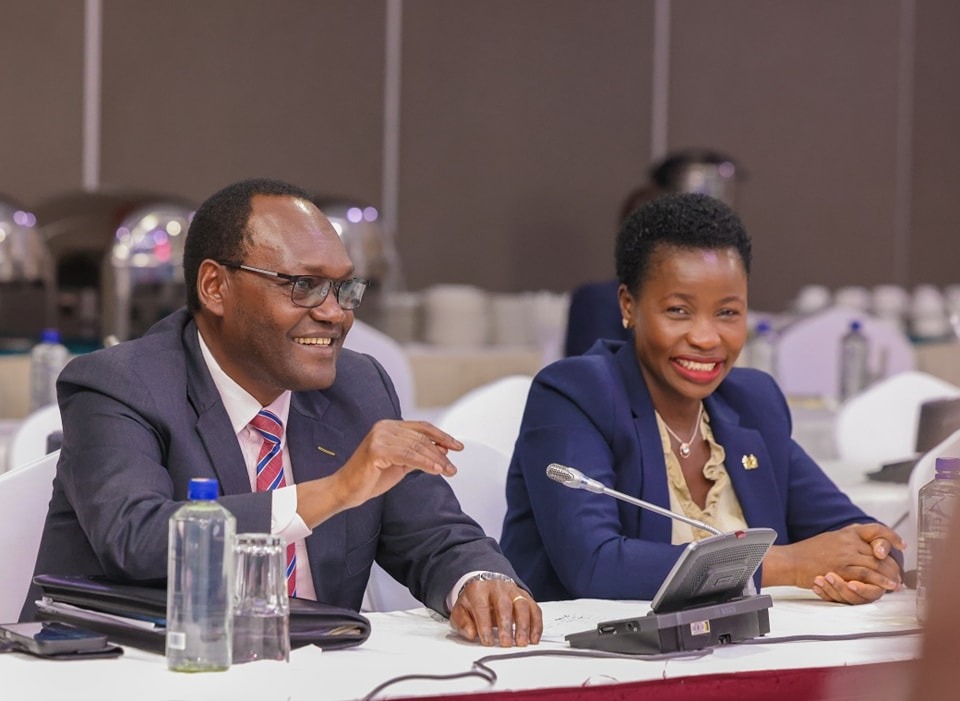 National Treasury PS Dr. Chris Kiptoo alongside PS MSMEs Development Susan Mang'eni