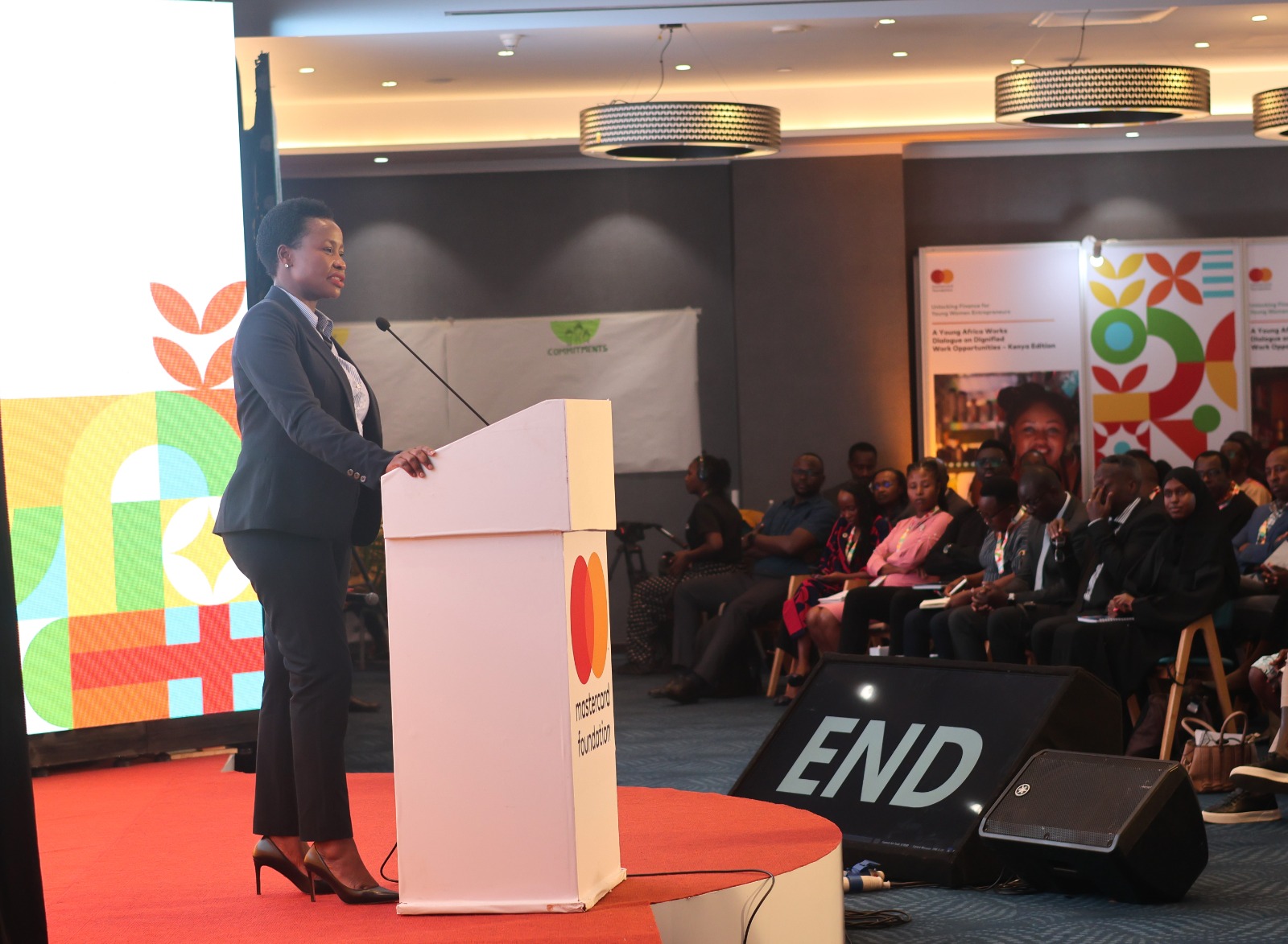 PS MSMEs Development delivers speech at the Young Africa Works Dialogue Series