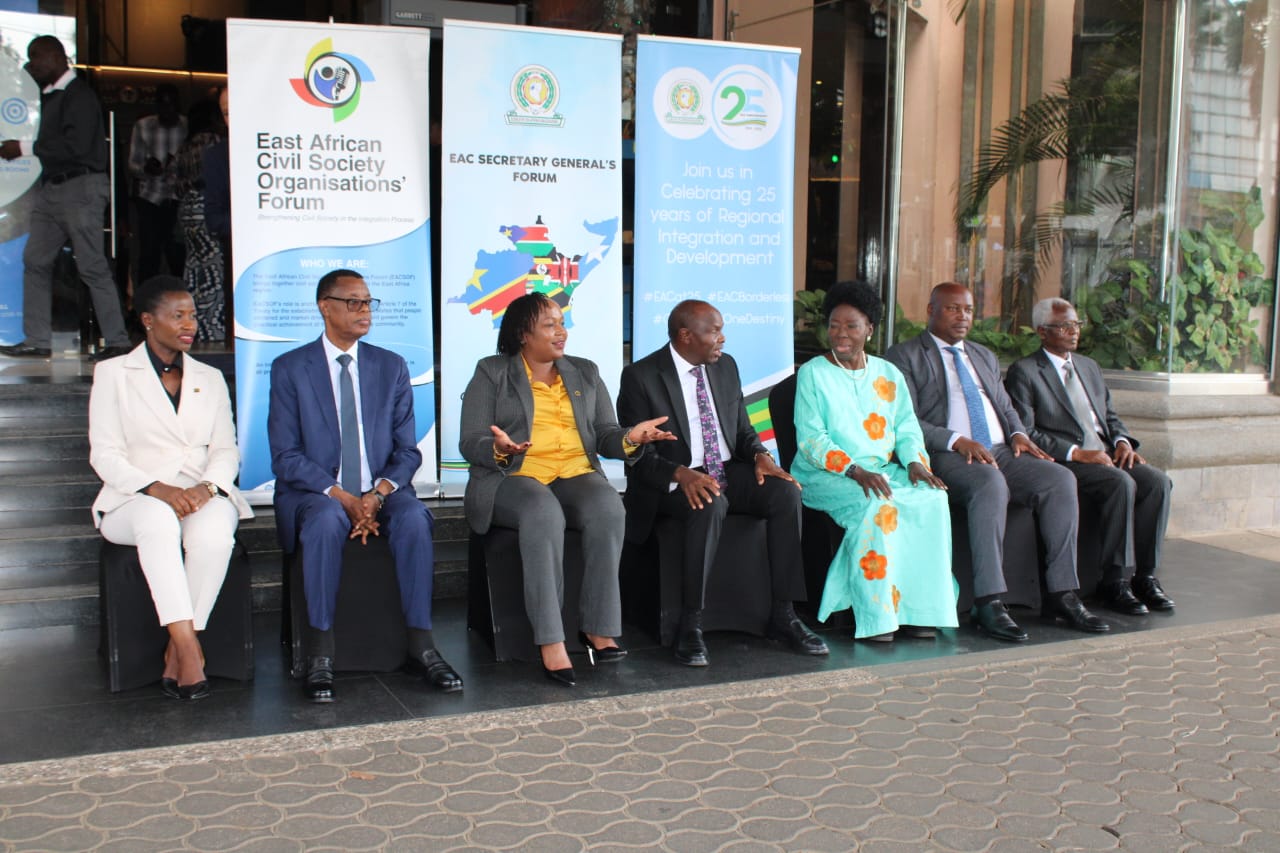 PS alongside various dignitaries from the East African Community Forum