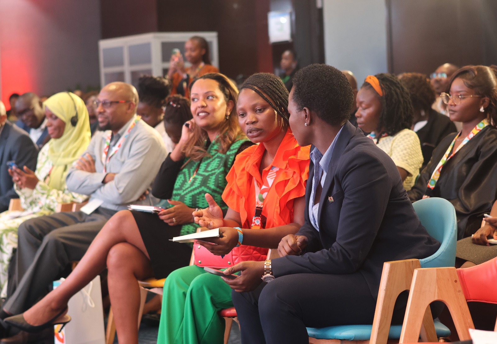 PS interacts with members present at the Young Africa Works Dialogue Series