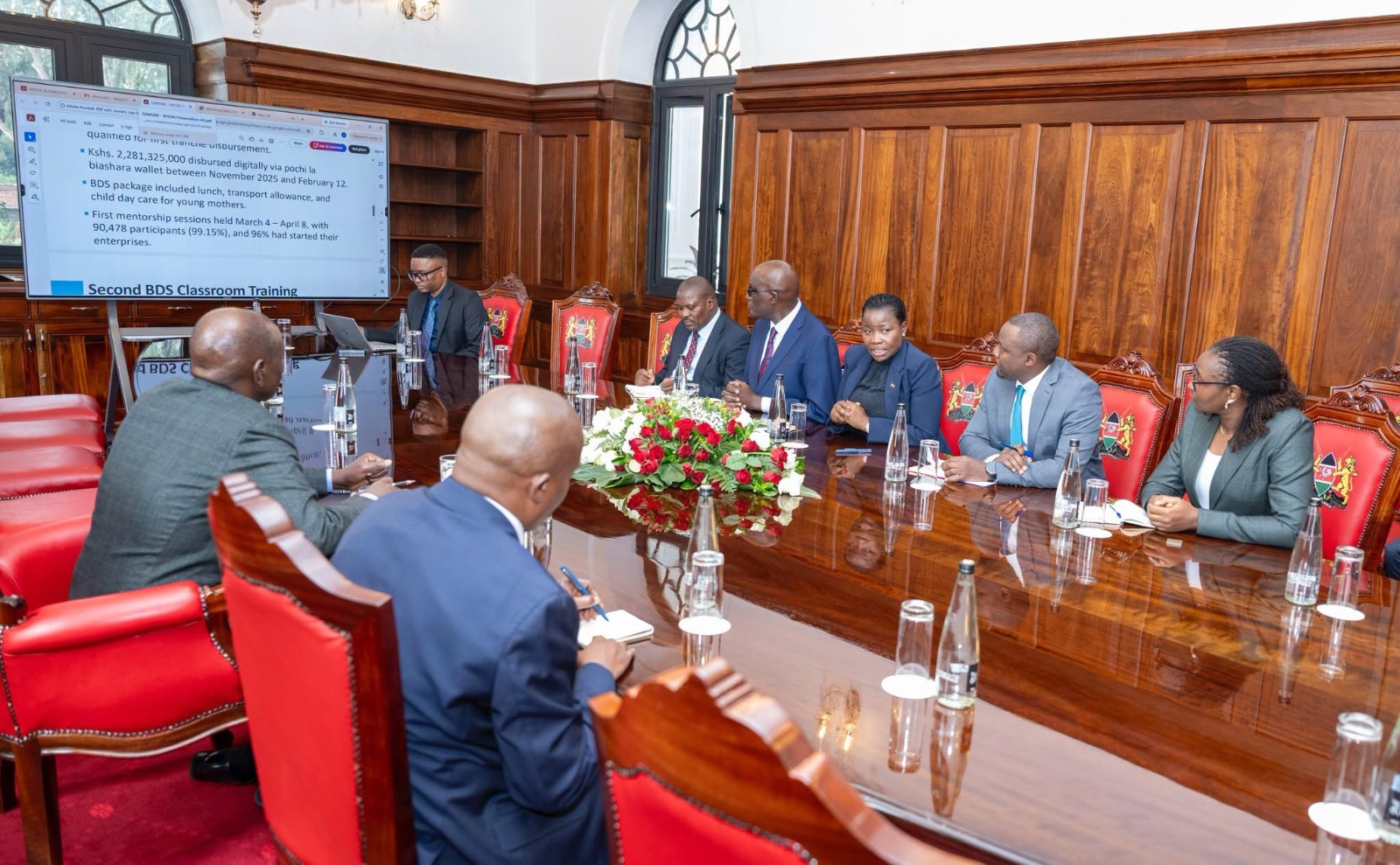 President of the Republic alongside Deputy President briefed on NYOTA 2nd disbursment