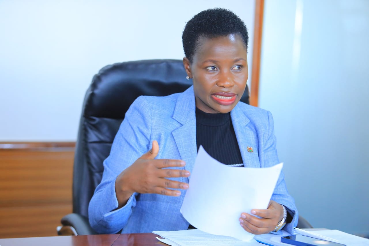 Principal Secretary Hon. Susan Mang'eni, CBS at engagement with team from the Intergovernmental relations technical committee