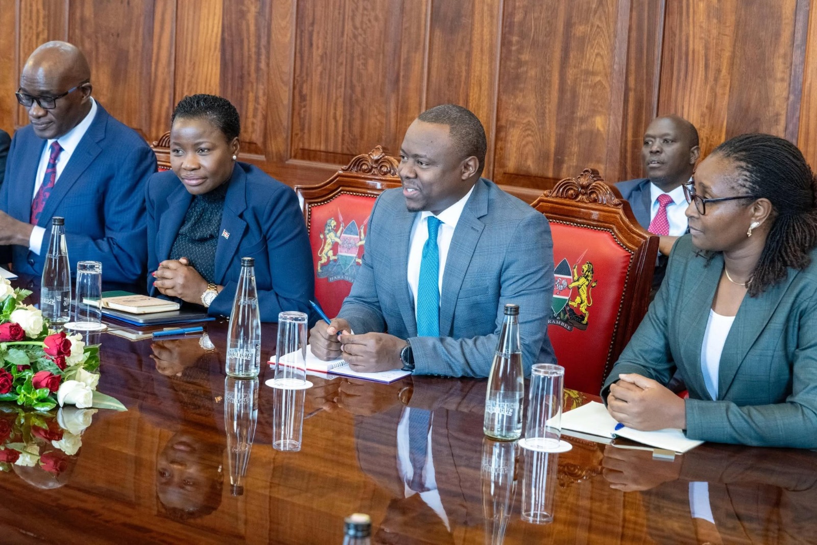 Principal Secretary MSMEs Development alongside delegation present during NYOTA presentation