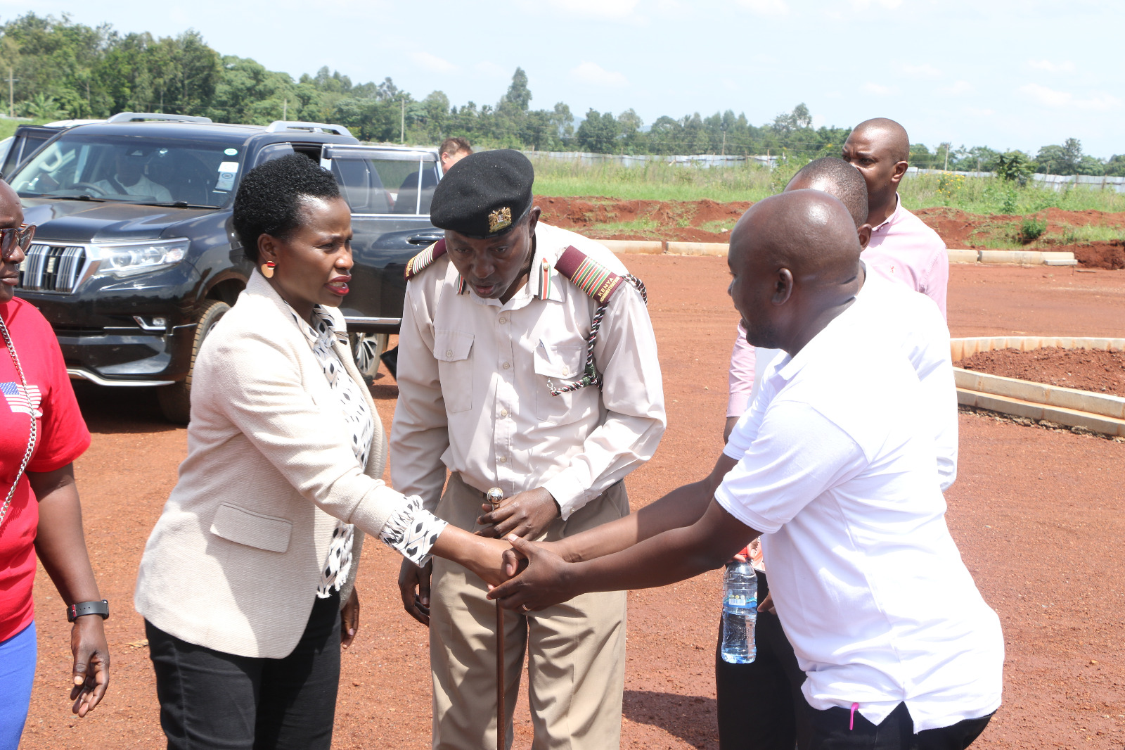 Principal Secretary arrives Daljeet Wirk Food Production in Busia County