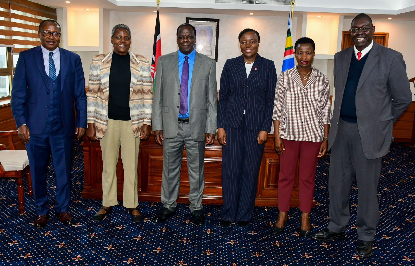 CS Hon. Oparanya meets delegation leading consultative engagements with EADB led by PS. Hon. Mang'eni
