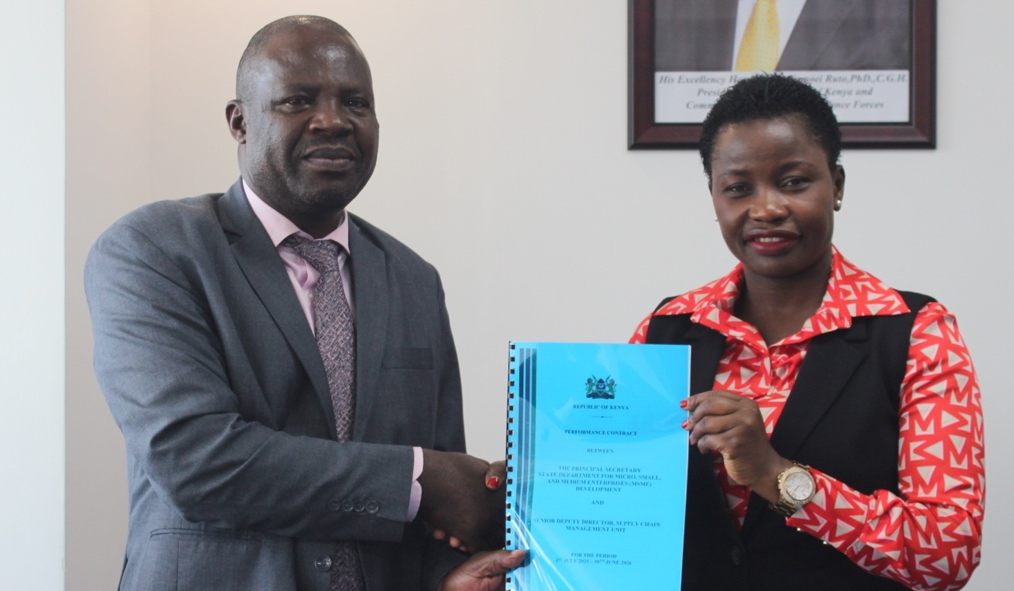 Head Procurement alongside PS MSMEs Development Susan Mangéni