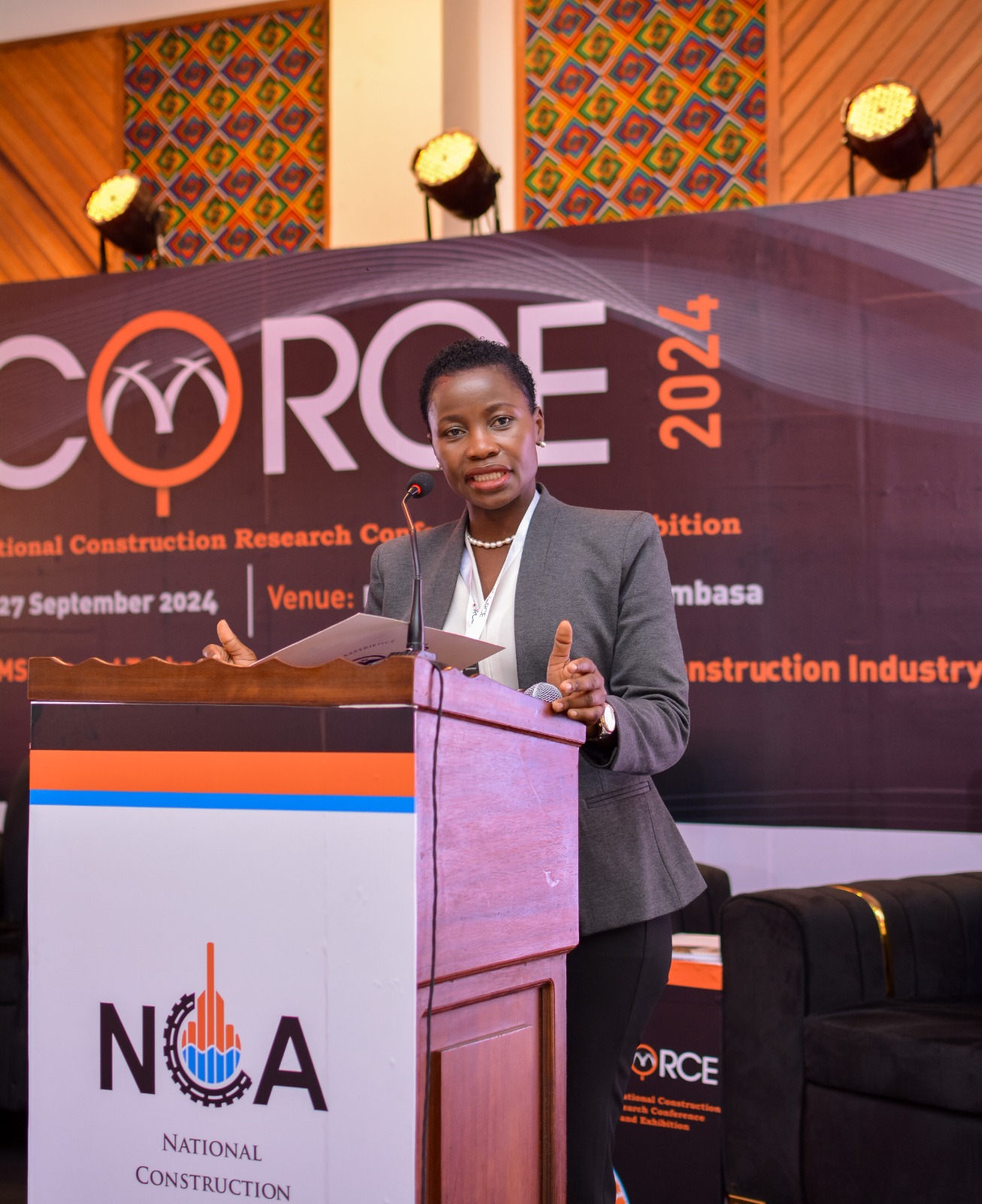 PS delivers a speech at the 5th international construction research conference and exhibition (ICORCE)