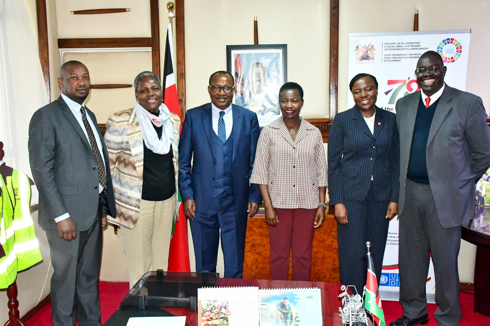 Stakeholders from the State Department led by Hon. Susan Mang'eni after fruitful engagement with Director General EADB, Madam Vivianne Yeda