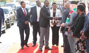 His Excellency Dr. William Samoei Ruto, C.G.H. is welcomed at the 2nd Anniversary of Financial Inclusion Fund