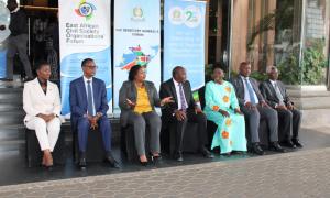 PS alongside various dignitaries from the East African Community Forum