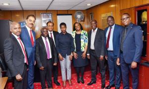 CEO, ICT Authority Stanley Kamanguya, Chair Bidco Group Vimal Shah, PS. ICT ENG. John Tanui, Chair Devki Group Dr. Narendra Guru, PS. MSME Hon. Susan Mangeni,PS Tourism John Ololtuaa, CEO Konza Technopolis Paul Okwiri hosted by KBC news anchor O'Brien Kimani 