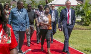 CS. Cooperatives & MSME Hon. Wycliffe Oparanya alongside PS Hon. Susan Mang'eni