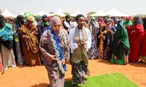 MSMEs Development Principal Secretary ,Susan Mangeni at a  Community Baraza & Economic Empowerment Program focused  on economic growth, youth employment, and community empo