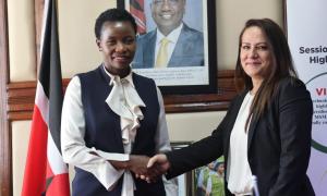 PS MSME handshakes representative from Jordan Enterprise Development Corporation (JEDCO) after deliberations on avenues of collaboration  (6)