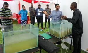 Principal Secretary MSMEs Development visits booths at the 25th Nyanza International Investment Summit