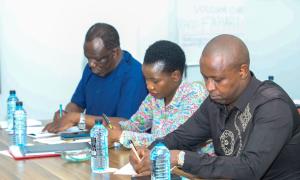 Ministry leadership at the Induction Retreat for the Senate  Standing Committee on Trade, Industrialization, and Tourism