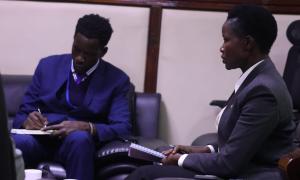 Hon. Susan Mang'eni, CBS alongside team from United Nations Development Programme