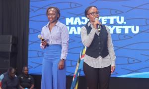 Members present at the pre-Madaraka Day celebrations themed Blue Economy and Maritime Affairs