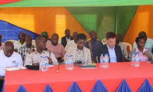 Delegation present at Daljeet Wirk Food Processors in Nambale, Busia County
