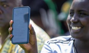 Beneficiary displays disbursed NYOTA fund