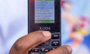 Beneficiary's mobile device displaying confimation message