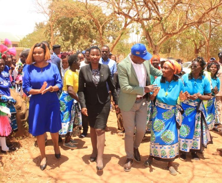 PS, Hon. Susan Mang'eni is welcomed to venue