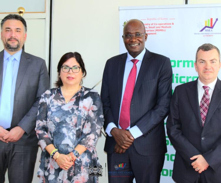 Delegation from World Bank Group with MSEA CEO(center)