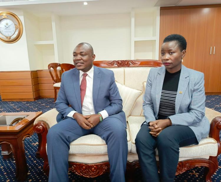 PS during discussions on Management of Lake Victoria North Water Works Development Agency