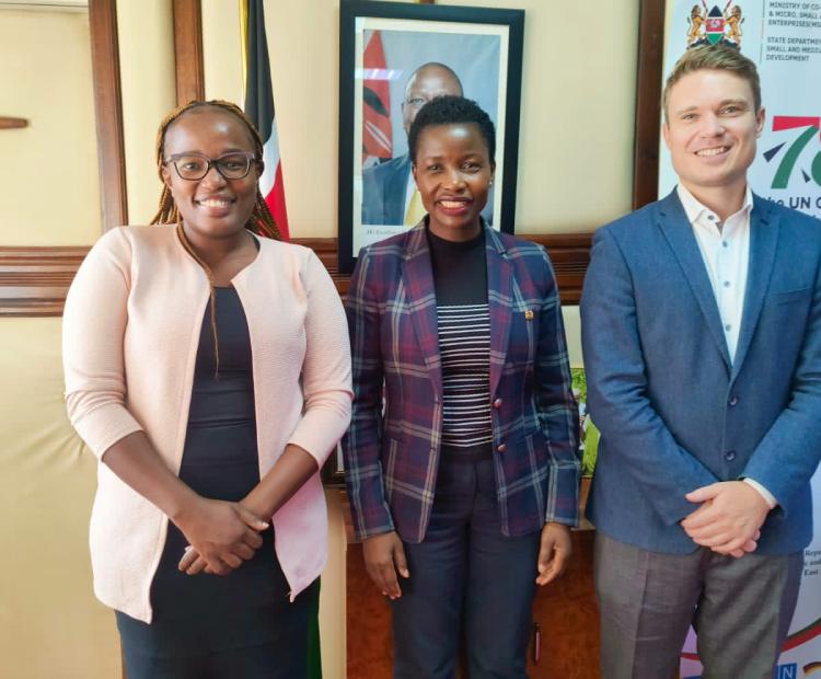 KfW Team meets the Principal Secretary MSMEs